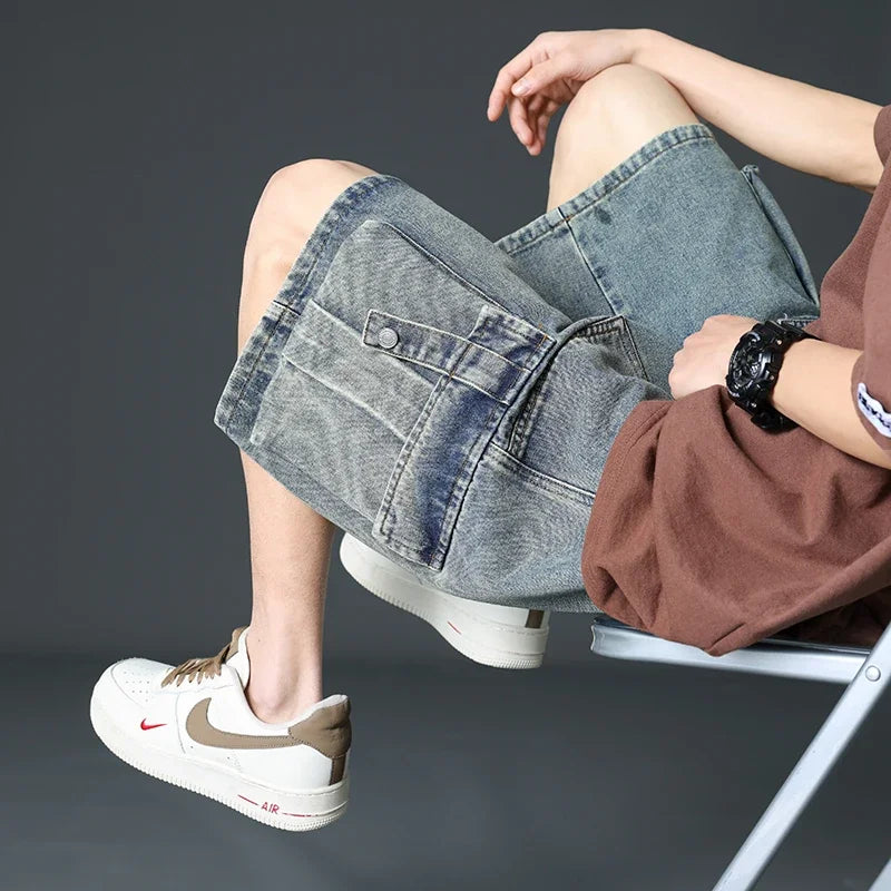 Dustin Denim Cargo Shorts