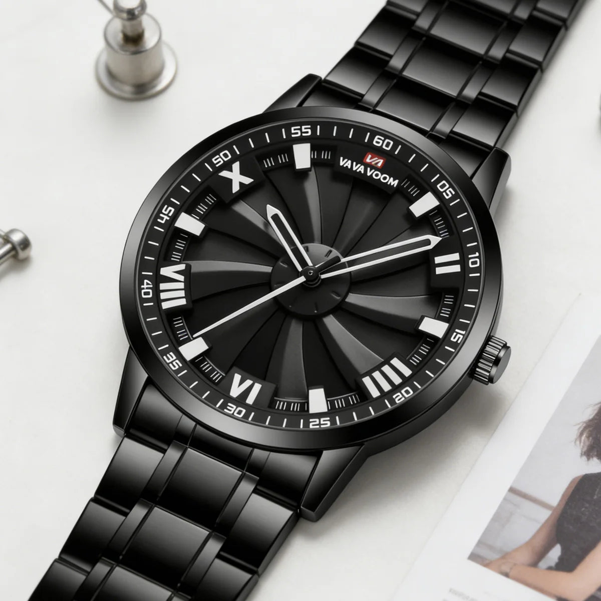 Obsidian Spin Dial Watch