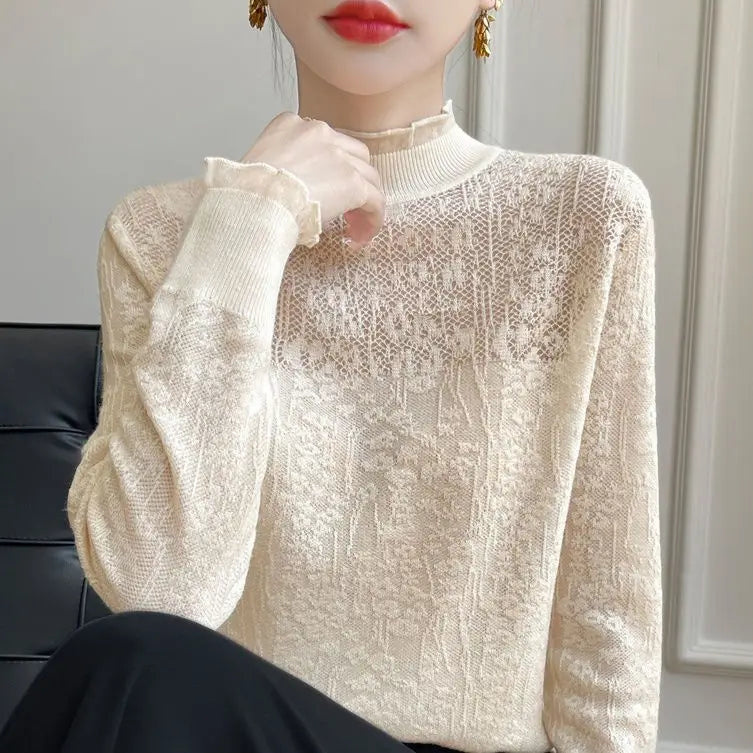 Lena Floral Lace Sweater