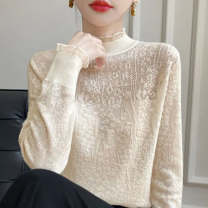 Lena Floral Lace Sweater