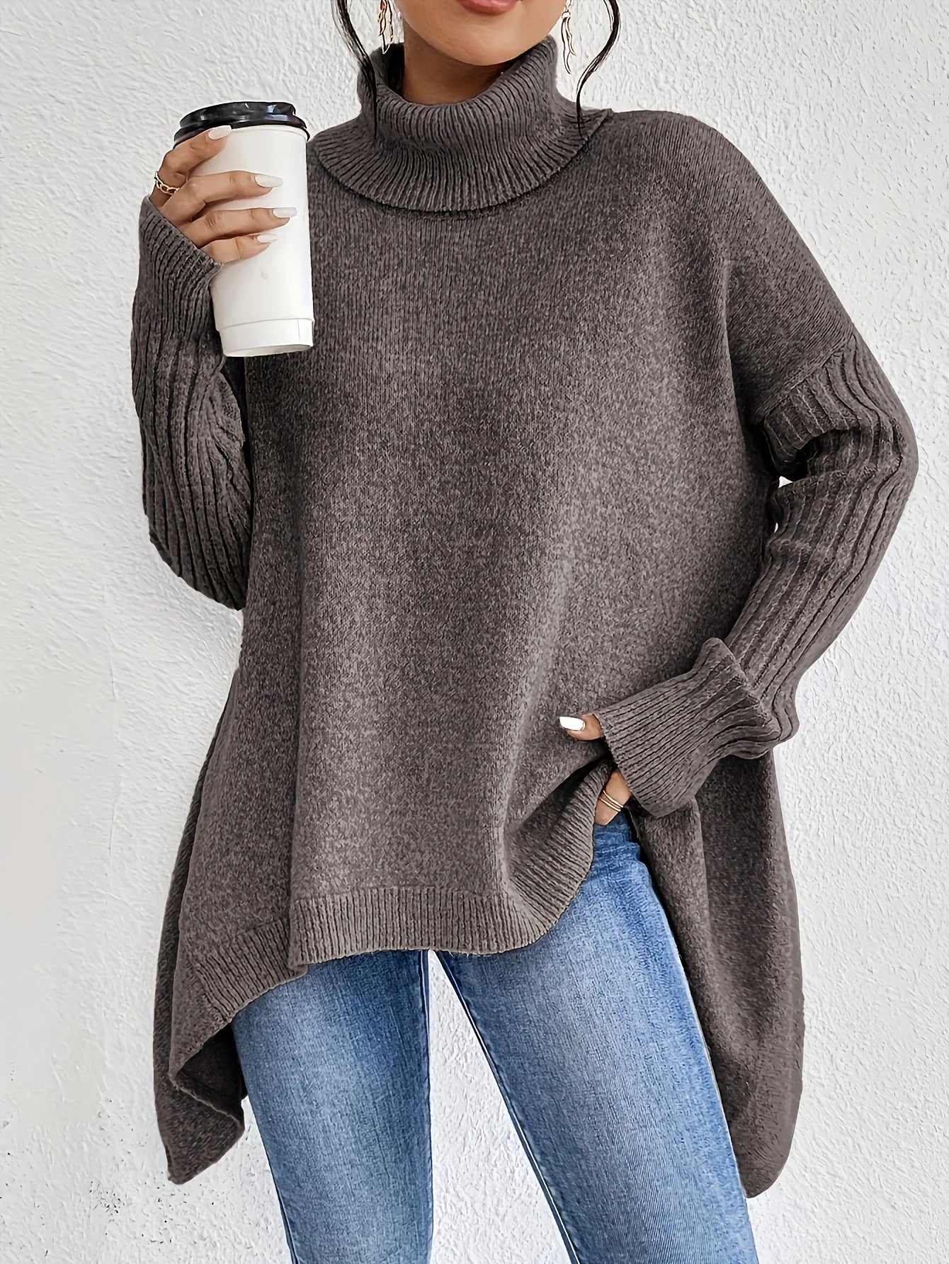 Isaline Ribbed Turtleneck