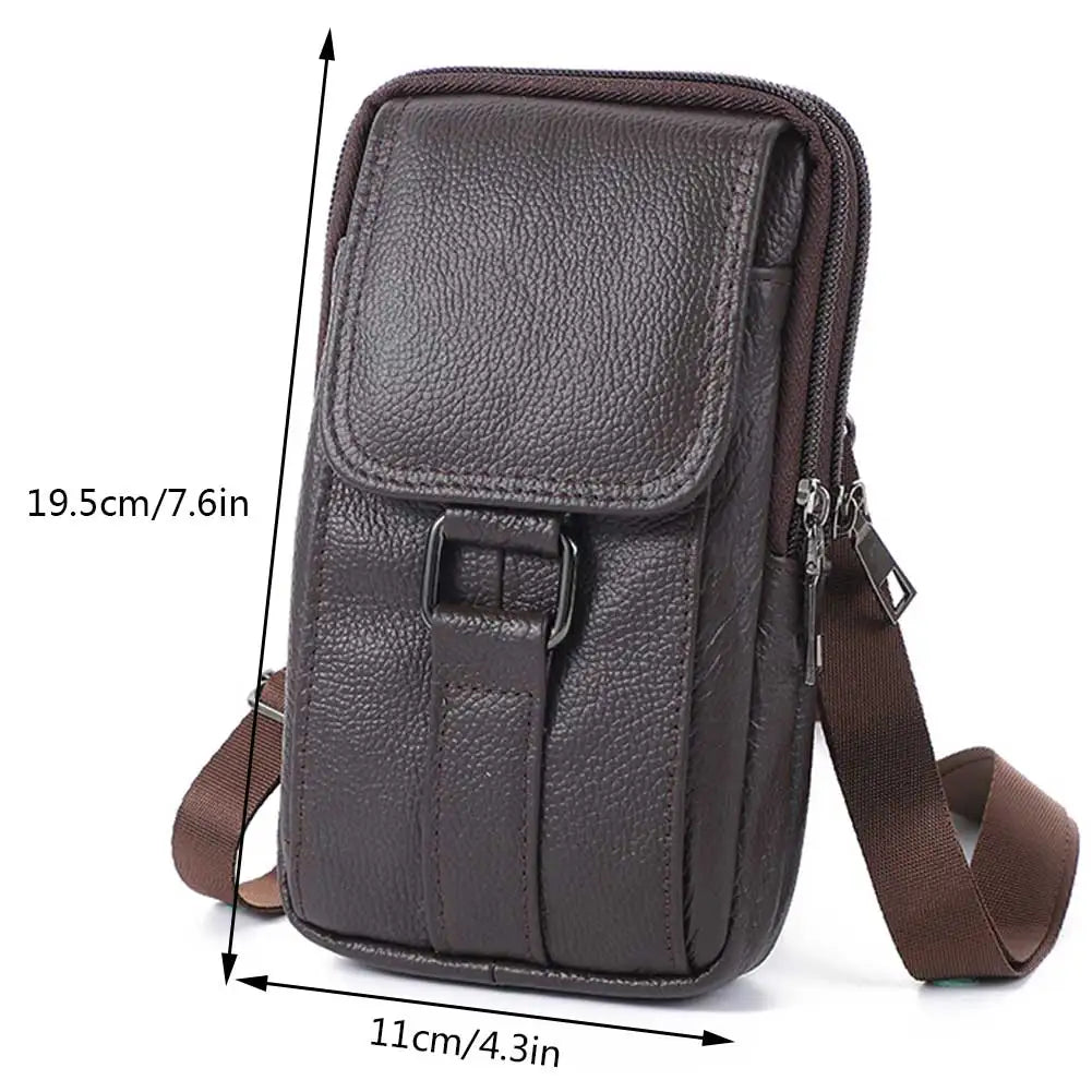 Brixton Leather Crossbody Bag