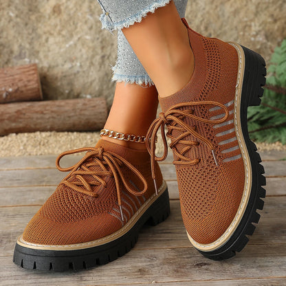 Lena Knit Platform Sneakers