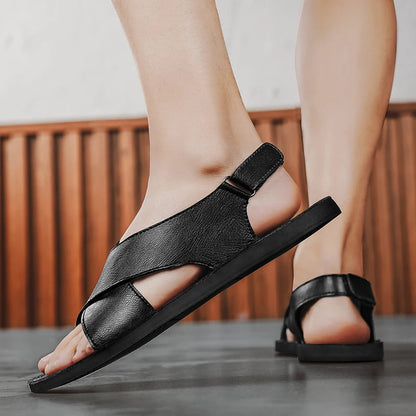 Cesare Leather Sandals