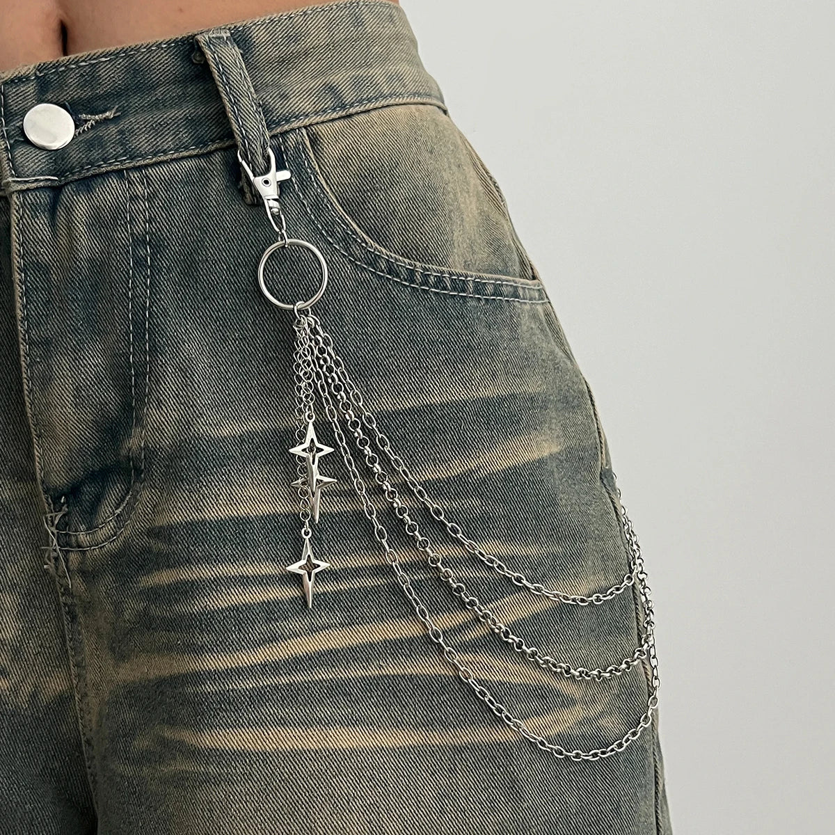 Delilah Silver Drape Chain