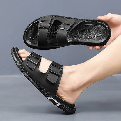 Montero Leather Slides