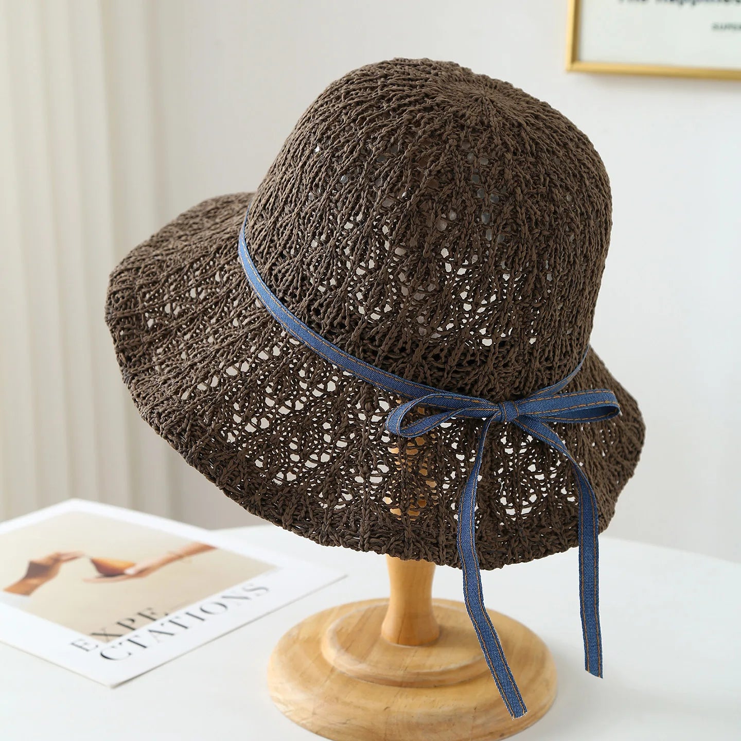 Capri Denim Ribbon Hat