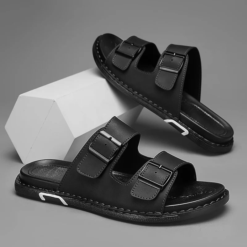 Montero Leather Slides