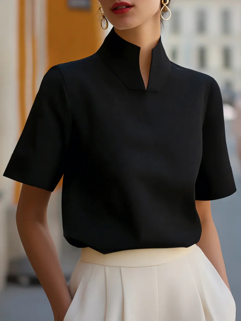 Camille Stand Collar Blouse