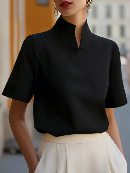Camille Stand Collar Blouse