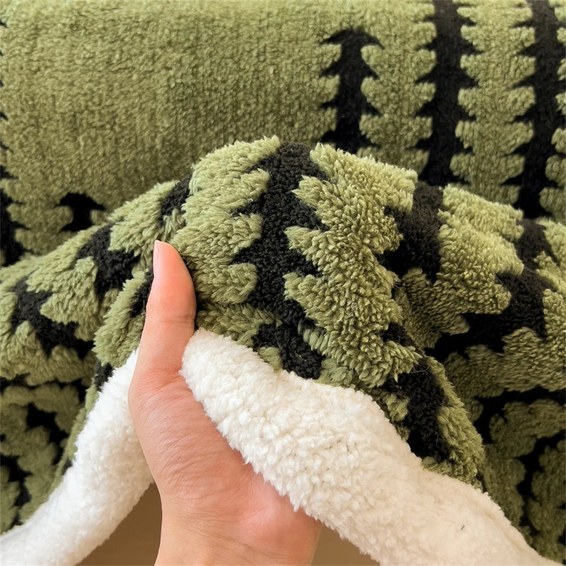 Haven Plush Striped Blanket