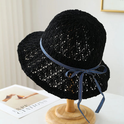 Capri Denim Ribbon Hat