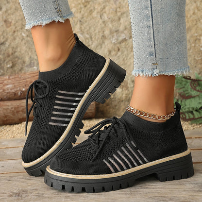 Lena Knit Platform Sneakers