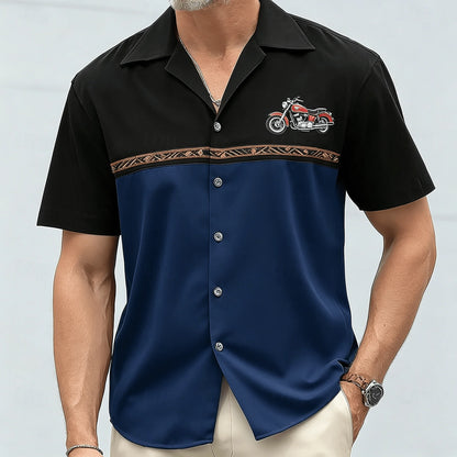 Atlas Contrast Button-Up