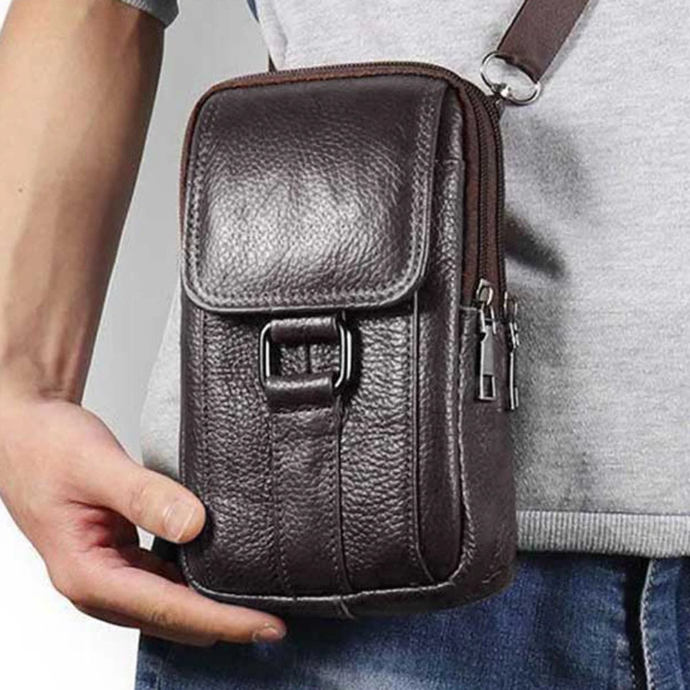 Brixton Leather Crossbody Bag