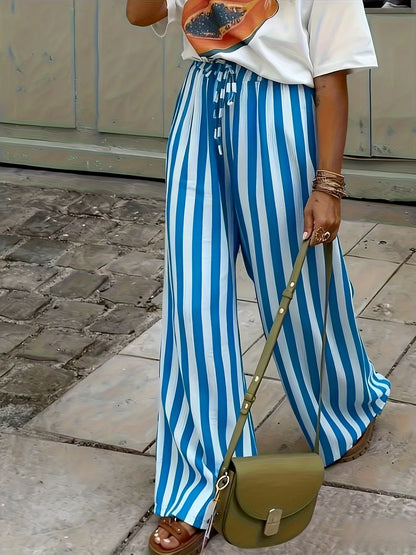 Capri Stripe Palazzo Pants