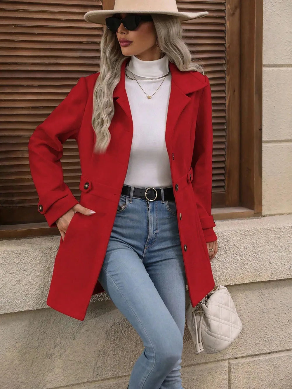 Charlotte Buttoned Trench Coat