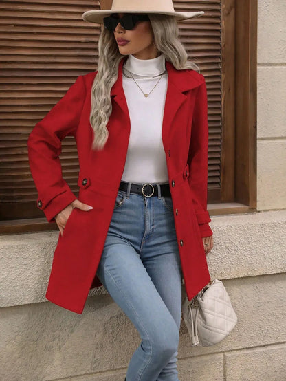 Charlotte Buttoned Trench Coat