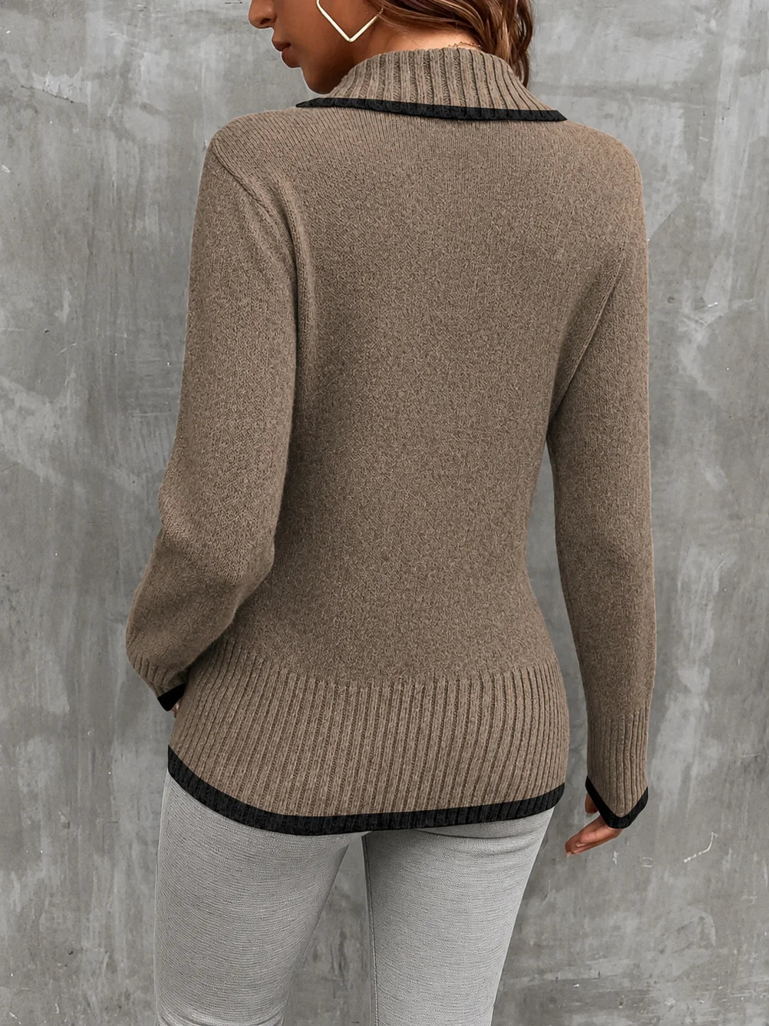 Noémie Wrap Knit Sweater