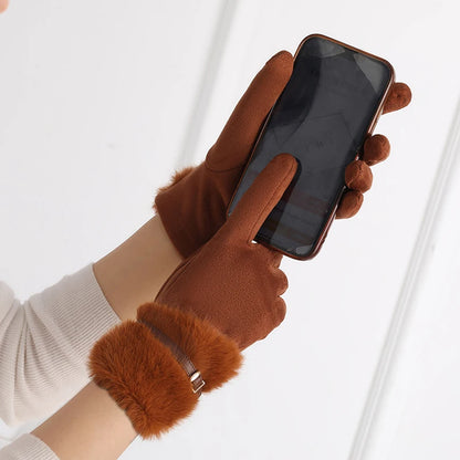 Esmé Fur Accent Gloves