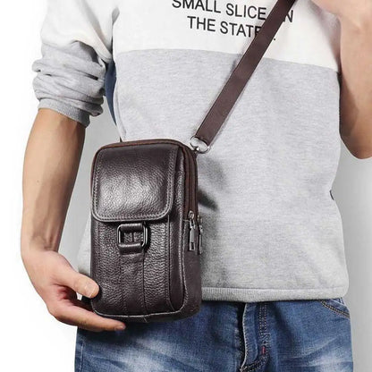 Brixton Leather Crossbody Bag