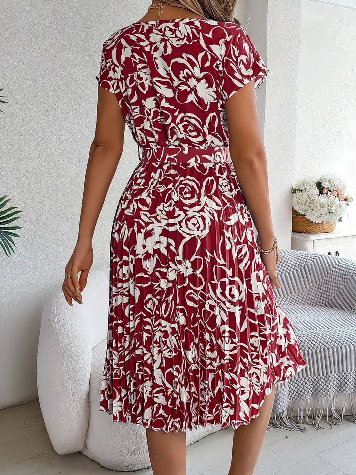Amelia Garden Pleated Dress