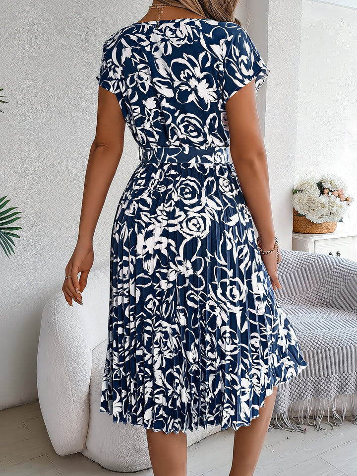 Amelia Garden Pleated Dress