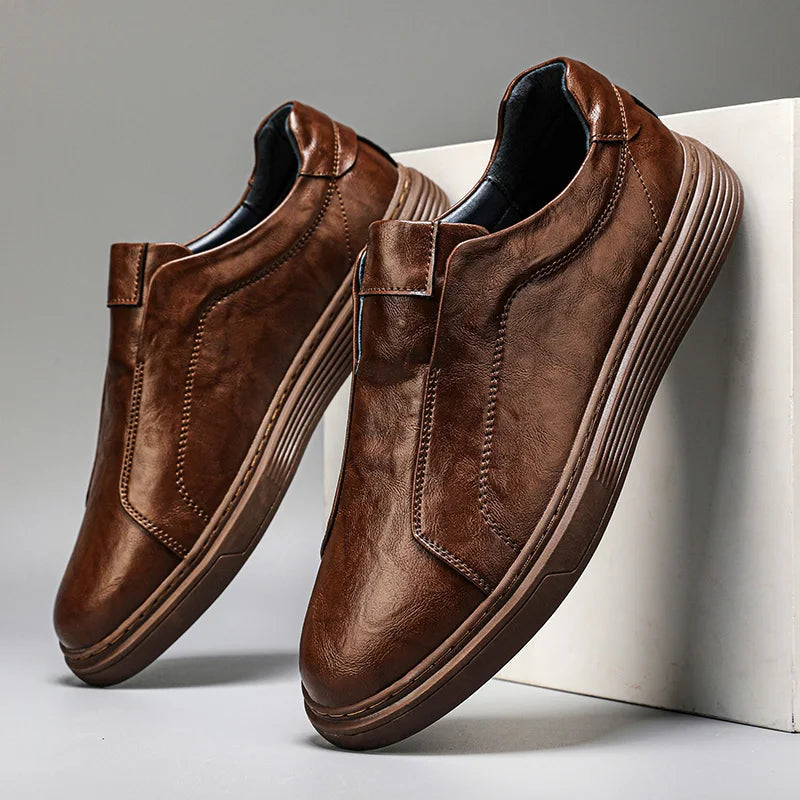 Ellis Leather Slip-On Sneakers