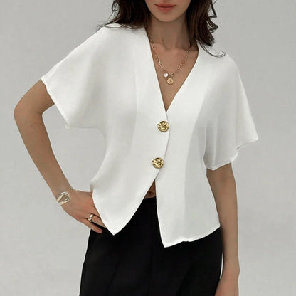 Cleo Gold Button Blouse