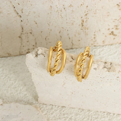 Ivy Double Loop Earrings