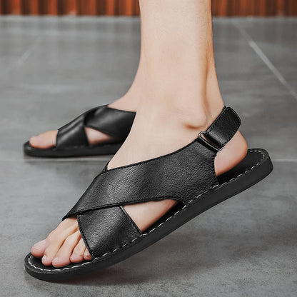 Cesare Leather Sandals