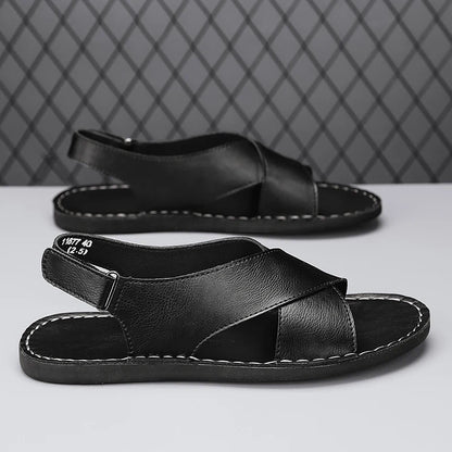 Cesare Leather Sandals