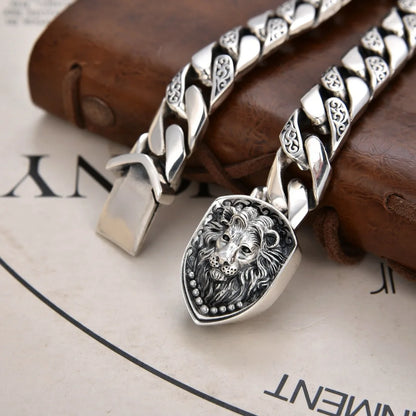 Crowned Guard Silver Bracelet