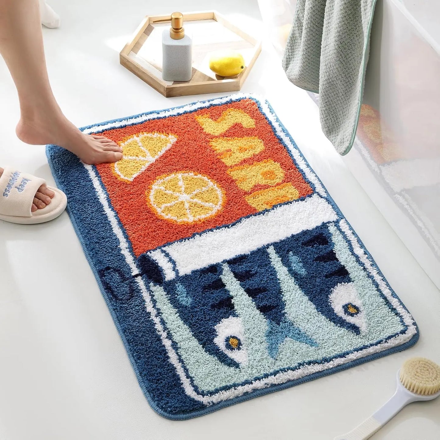 Sardinia Plush Bath Mat