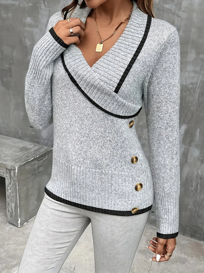 Noémie Wrap Knit Sweater