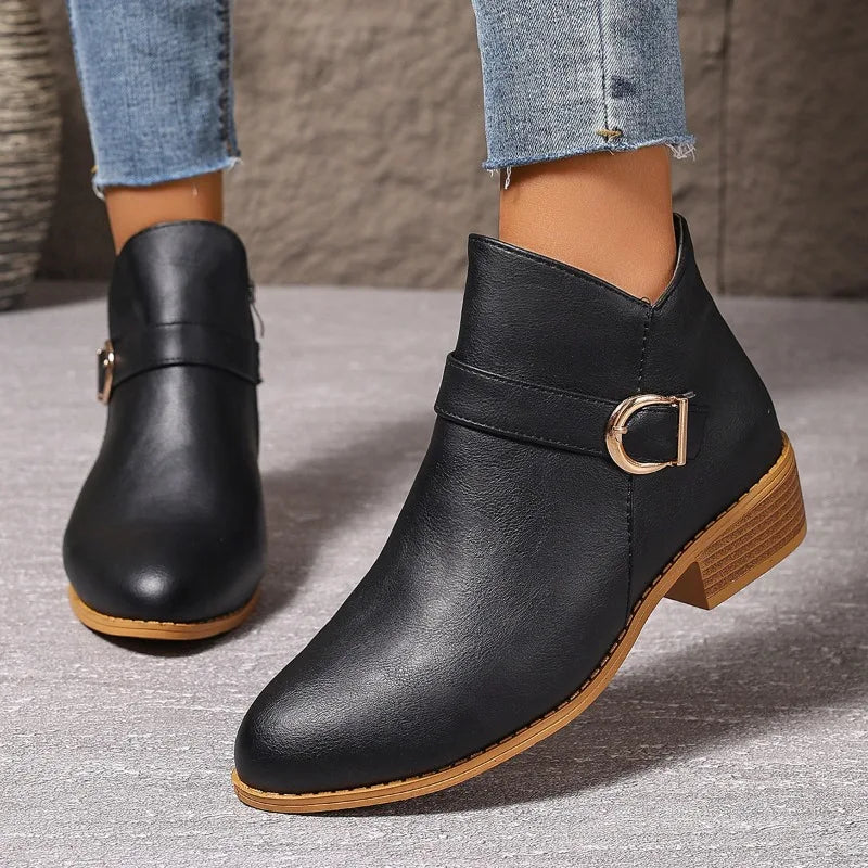 Noelle Buckle Boots