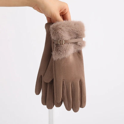 Esmé Fur Accent Gloves