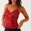 Rosette Beaded Cami