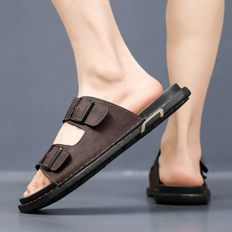 Montero Leather Slides