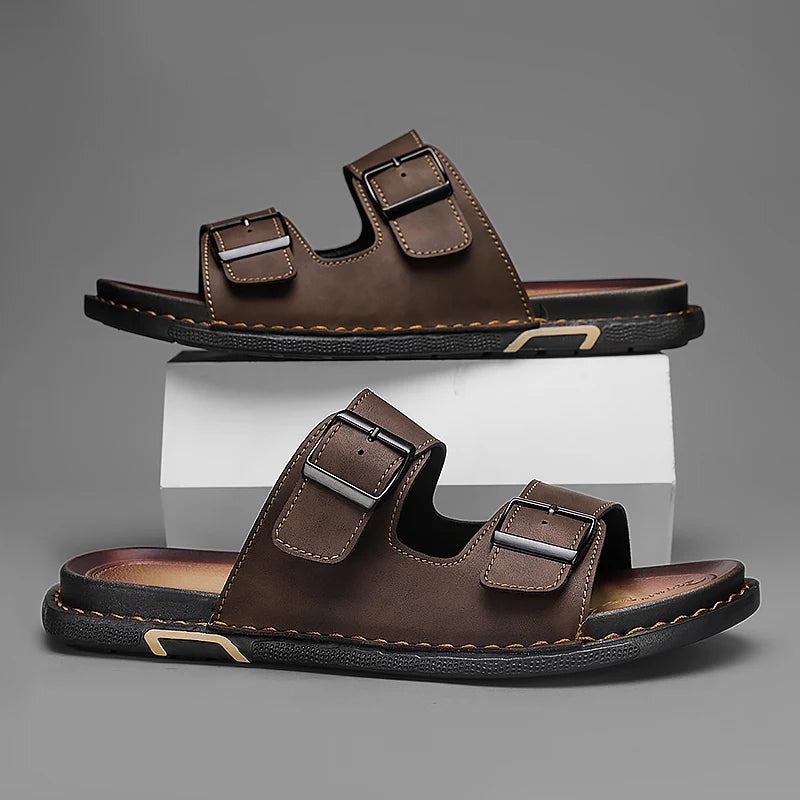 Montero Leather Slides