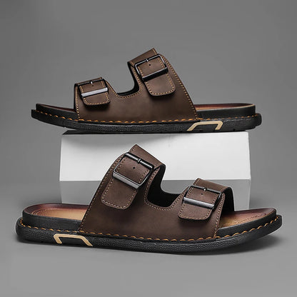 Montero Leather Slides