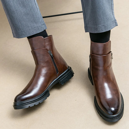 Knox Leather Zip Boot