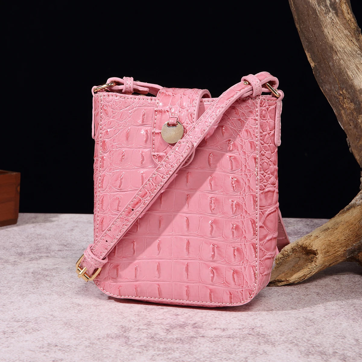 Virelle Croc Crossbody