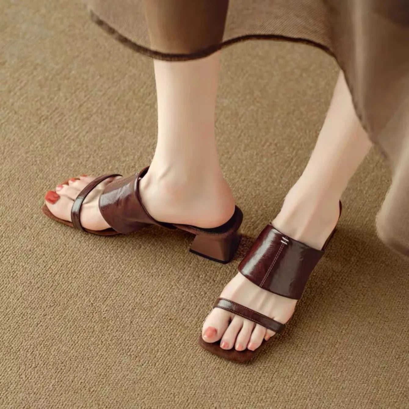 Eloise Square Toe Heels