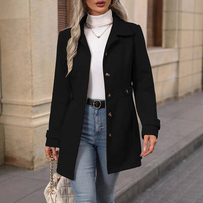 Charlotte Buttoned Trench Coat