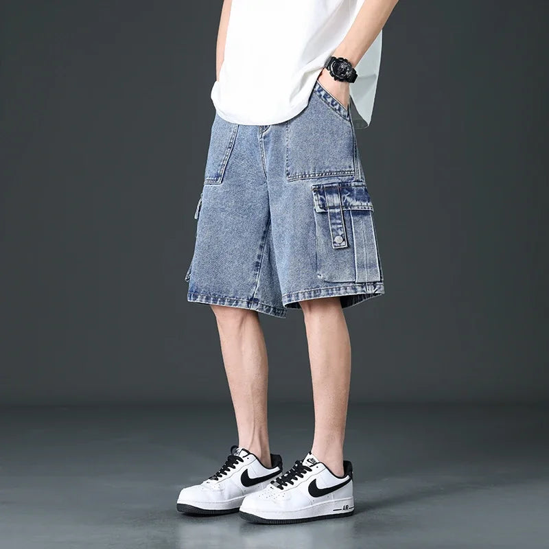 Dustin Denim Cargo Shorts