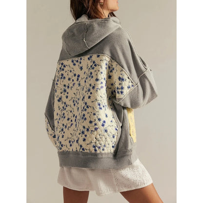 Wren Floral Patchwork Hoodie
