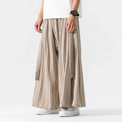 Cipher Stripe Wide-Leg