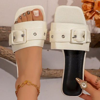 Avery Denim Flats