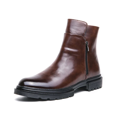 Knox Leather Zip Boot